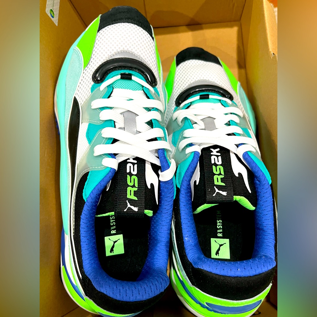 Puma Rs 2k Internet Exploring Bnib New Sneaker Shoe Size 11.5 Blue Aqua Green